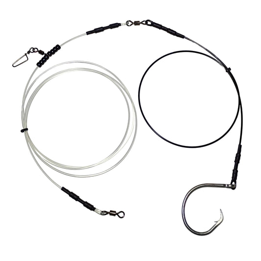 300 lb Class 10ft Cable and Mono Combo Shark Leader