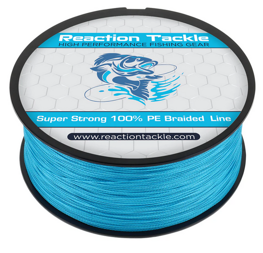 Reaction Tackle 4 Strand Braided Fishing Line - Sea Blue