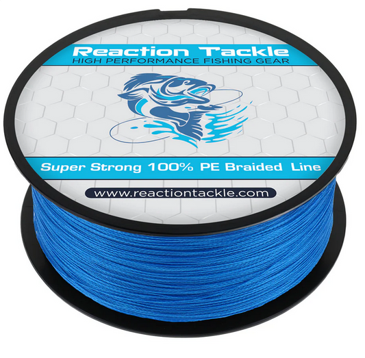 Reaction Tackle 4 Strand Braided Fishing Line - Blue
