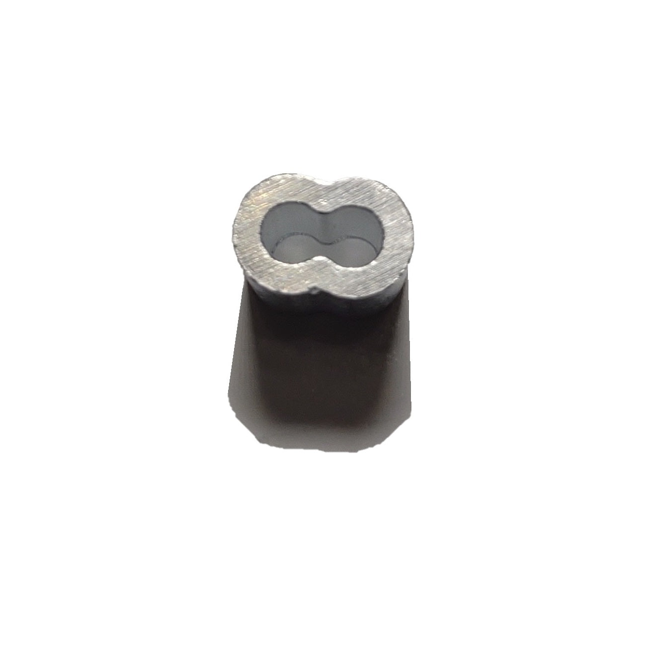Aluminum Crimping Loop Sleeve Double Barrel Ferrule 50pcs @ .500 Long