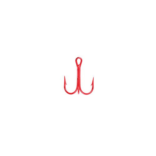 Lazer Sharp L934RDTH-2 3X Treble Hook, Red, Size 2