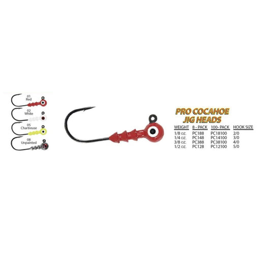 Pro Cocahoe Jig Heads (1/8 oz - 1/2 oz)
