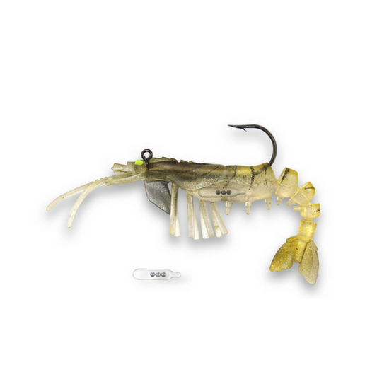 Vudu Shrimp Gold 3.5 inch Rattling Shrimp (2pk)