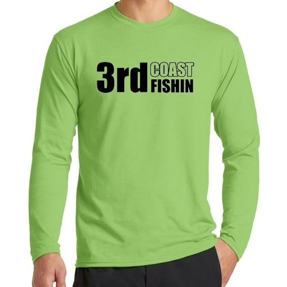 3rd Coast Fishin Flag & Logo - Long Sleeve Performance Blend Tee