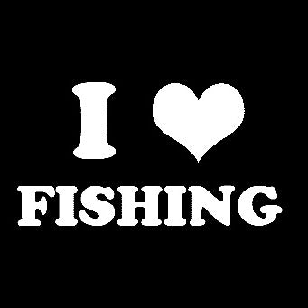 I Love Fishing Sticker