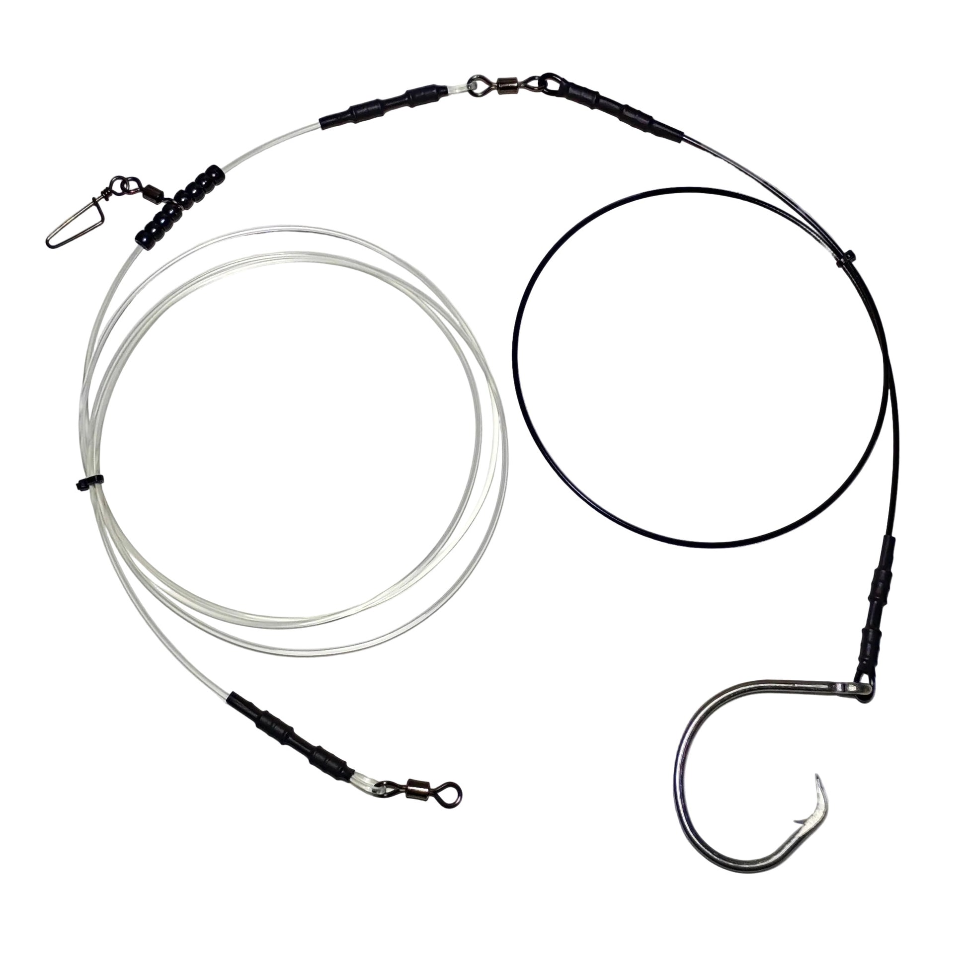 300 lb Class 10ft Cable and Mono Combo Shark Leader – 3rd Coast Fishin and Tackle 300 lb Class 10ft Cable and Mono Combo Shark Leader – 3rd Coast Fishin and Tackle