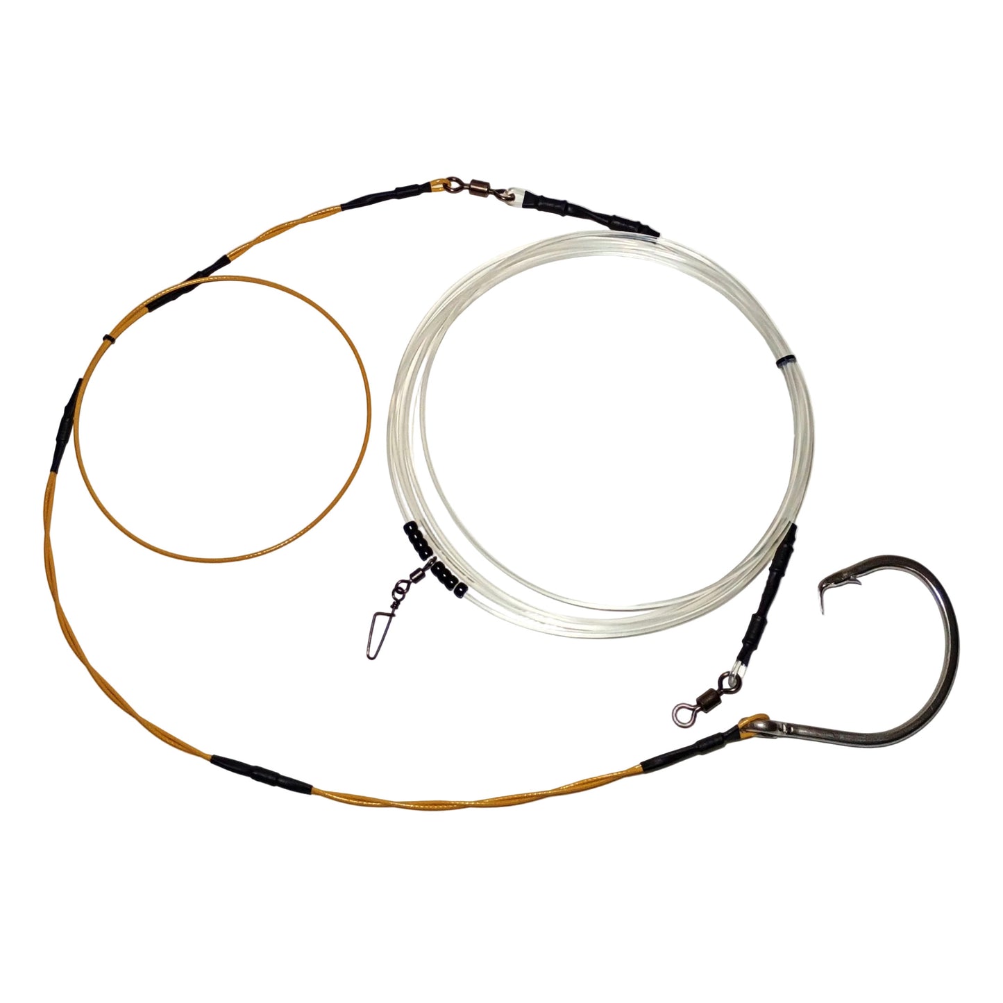 1000 lb Class 25ft Cable and Mono Combo Shark Leader