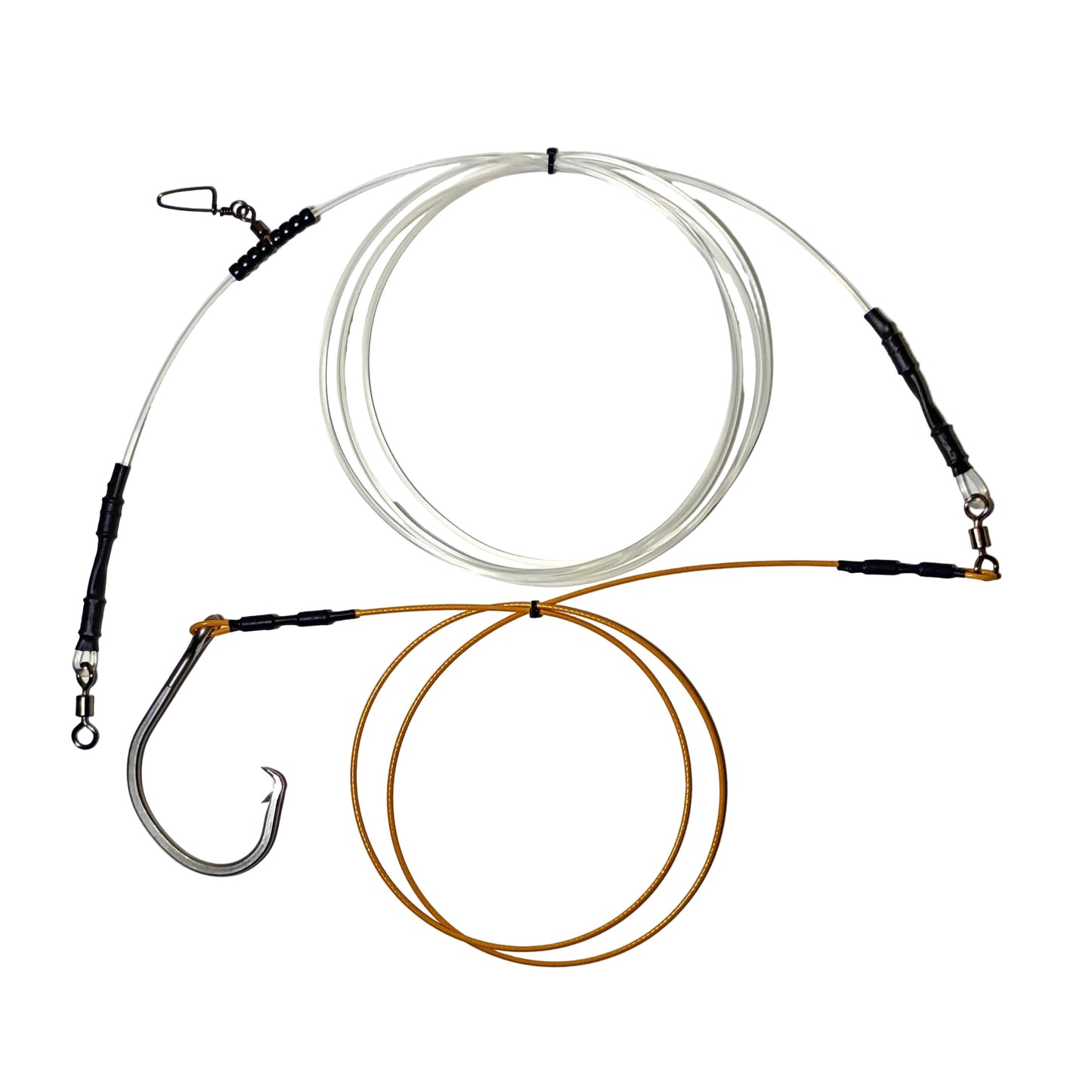 500 lb Class 15ft Cable and Mono Combo Shark Leader