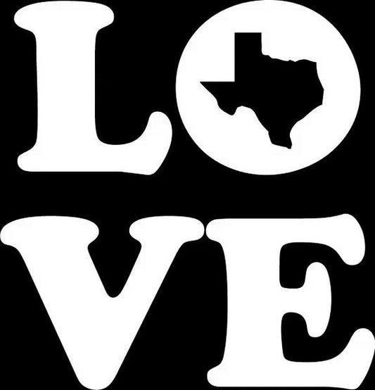 Tx Love Sticker