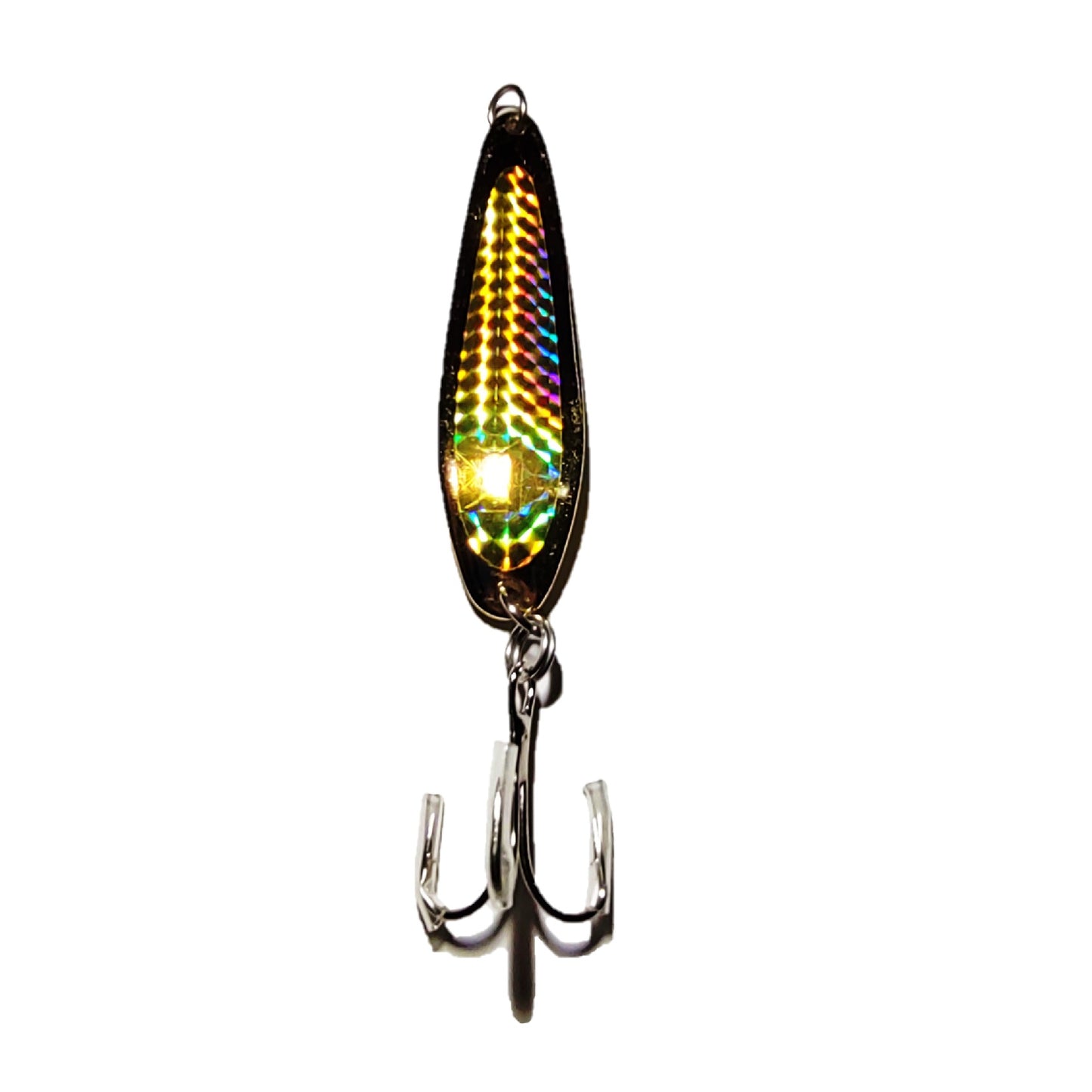 Fishing Spoon with a Treble Hook 5oz Gold
