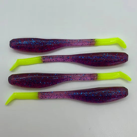 Down South Lures - Plum Chartreuse