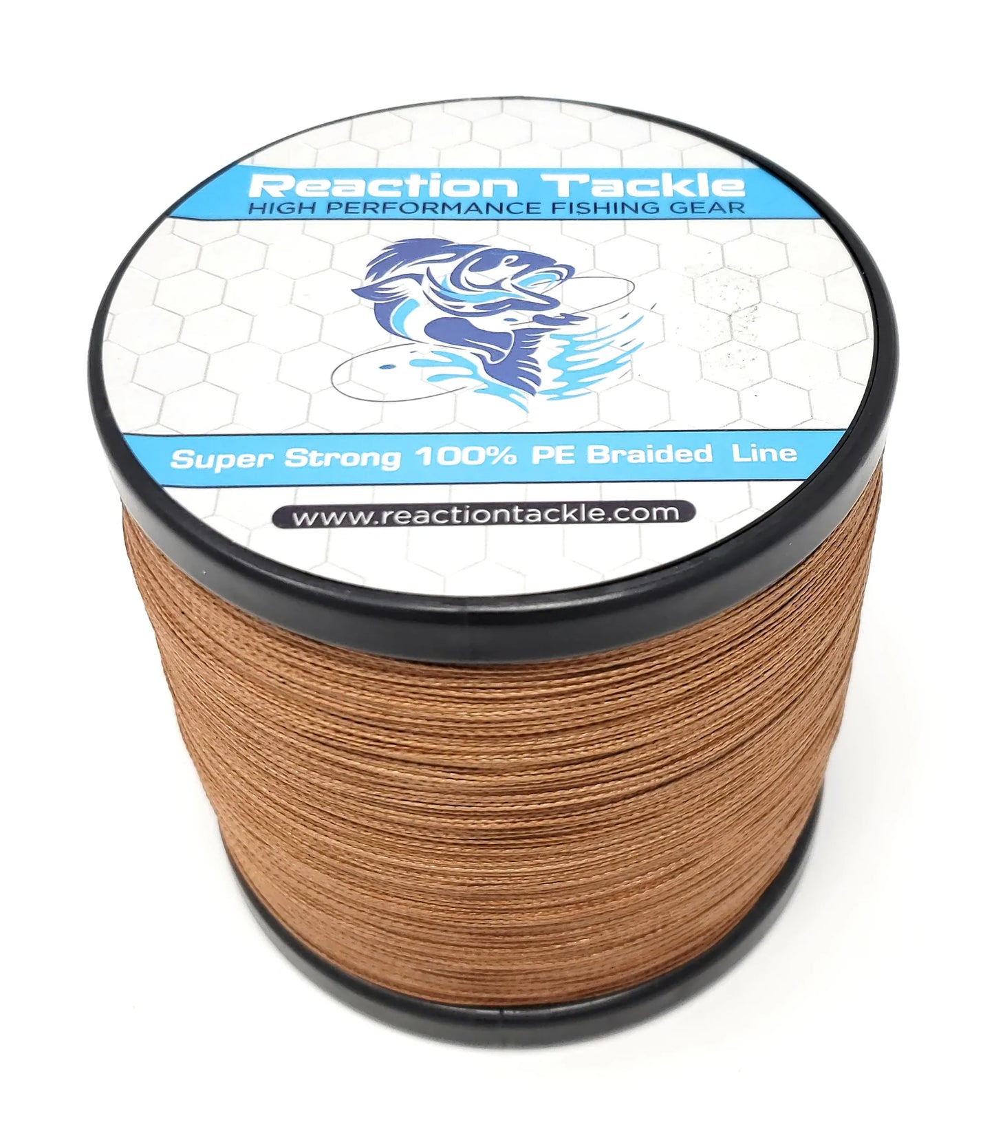 Reaction Tackle 4 Strand Braided Fishing Line - Timber Brown