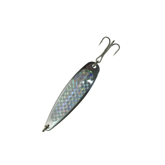 Fishing Spoon with a Treble Hook 5oz Silver