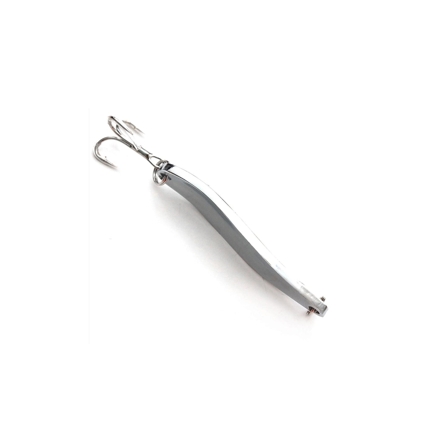 Fishing Spoon with a Treble Hook 3oz Silver